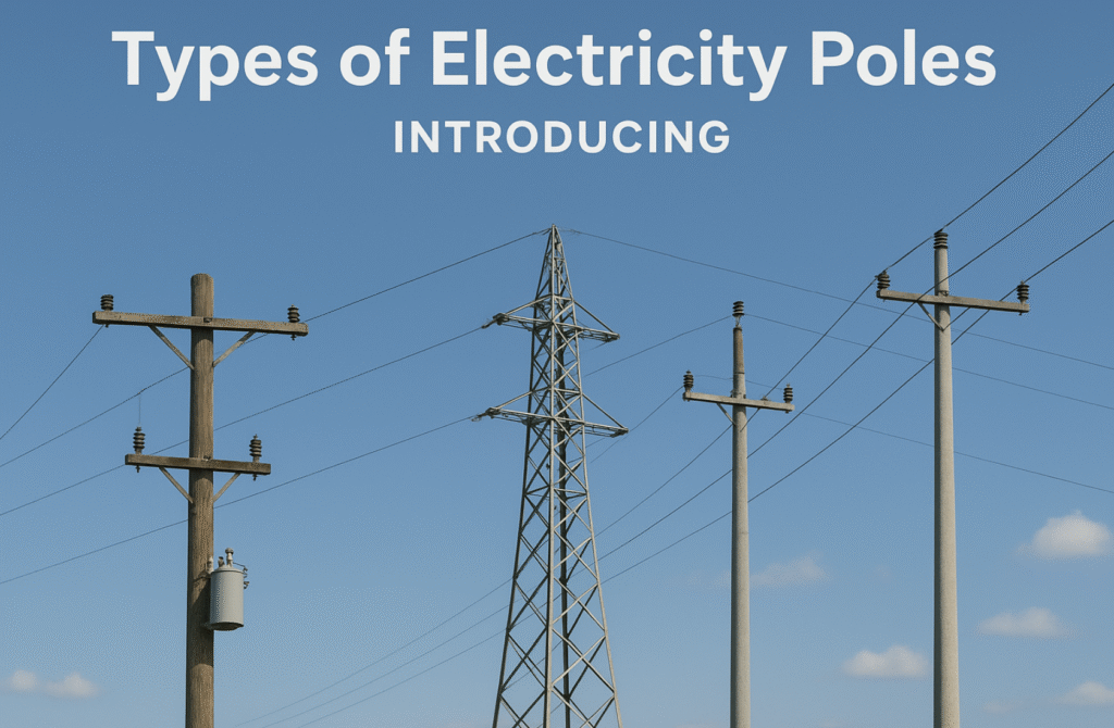 نمایی از انواع پست‌های برق برای معرفی انواع سازه‌های انتقال برق